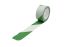 RS PRO Green/White PVC 33mm Hazard Tape, 0.15mm Thickness