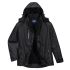 Portwest S555 Black, Breathable, Waterproof Jacket Rain Jacket, XL