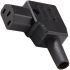 RS PRO C13 Left Angle Cable Mount IEC Connector Socket, 10A, 250 V