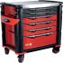 SAM 6 drawer Stainless Steel Wheeled Tool Trolley, 1m x 510mm x 834mm