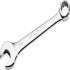 SAM Ratchet Combination Spanner, 264 mm Overall, 1in Jaw Capacity, Comfortable Soft Grip Handle
