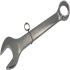 SAM Ratchet Combination Spanner, 320 mm Overall, 1"1/4mm Jaw Capacity, Comfortable Soft Grip Handle