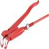 SAM 634-21 Pipe Wrench, 235 mm Overall, Bent Tip, 10mm Jaw