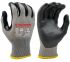 KYORENE 02-405R Black, Grey Graphene, Nylon Cut Resistant Gloves, Size 7, Nitrile Foam Coating