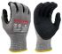 KYORENE 09-605R1 Black, Grey Graphene, Nylon Cut Resistant Gloves, Size 7, Small, Latex Coating