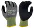 KYORENE K01-605 Black, Grey Graphene, Nylon Cut Resistant Gloves, Size 11, XXL, Nitrile Micro-Foam Coating