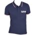 SAM POLO-SAM Navy 100% Cotton Polo Shirt, UK- 36, EUR- M
