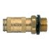 Legris Nickel Plated Brass Male Pneumatic Quick Connect Coupling, BSPP 1/8 in Male 10mm Male Thread