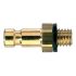 Legris Nickel Plated Brass Male Pneumatic Quick Connect Coupling, Metric M5 Male Male Thread