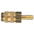 Legris Nickel Plated Brass Male Pneumatic Quick Connect Coupling, 16mm Male Thread