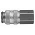 Legris Stainless Steel Female Pneumatic Quick Connect Coupling, 1/8 in Female 16mm Female Thread