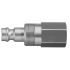 Legris 304 Stainless Steel Female Pneumatic Quick Connect Coupling, 1/4 in Female Female Thread
