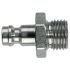 Legris Stainless Steel Male Pneumatic Quick Connect Coupling, 1/4 in Male Male Thread