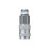 Legris Nickel Plated Brass Male Pneumatic Quick Connect Coupling, BSPP 1/4 in Male 23mm Male Thread