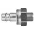 Legris Stainless Steel Male Pneumatic Quick Connect Coupling, BSPP 3/8 in Male Male Thread