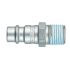 Legris Zinc Plated Steel Male Pneumatic Quick Connect Coupling, BSPT 1/2 in Male Male Thread
