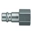 Legris Stainless Steel Female Pneumatic Quick Connect Coupling, 1/4 in Female Female Thread