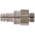 Legris Nickel Plated Brass Male Pneumatic Quick Connect Coupling, BSPP 3/8 in Male Male Thread