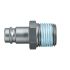 Legris Nickel Plated Steel Male Pneumatic Quick Connect Coupling, 3/4 in Male Male Thread