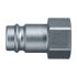 Legris Nickel Plated Steel Female Pneumatic Quick Connect Coupling, 3/4 in Female BSPP Female Thread