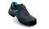 Uvex 67373 Unisex Black, Blue Non Metallic  Toe Capped Safety Shoes, UK 8, EU 42