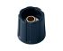 OKW 16mm Black Potentiometer Knob for 6.35mm Shaft Round Shaft, A2516630