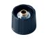 OKW 20mm Black Potentiometer Knob for 45295in Shaft Round Shaft, A2520060