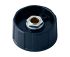Mando de potenciómetro OKW, eje 45295plg, diámetro 31mm, Color Negro Eje redondo