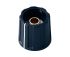 OKW 23mm Black Potentiometer Knob for 6mm Shaft Round Shaft, A2616630