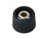OKW 23mm Black Potentiometer Knob for 45295in Shaft Round Shaft, A3123069