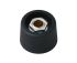 OKW 23mm Black Potentiometer Knob for 45295in Shaft Round Shaft, A3123639