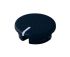 OKW Fekete Potenciométer gomb Fehér színű jelzőfénnyel Kerek szár