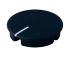 OKW Black Potentiometer Knob Round Shaft, A4131100