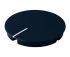 OKW Black Potentiometer Knob Round Shaft, A4150100