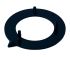 OKW Black Potentiometer Knob Round Shaft, A4240000