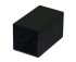 PCB dobozok Fekete PA, tetővel, 30 x 30 x 50.3mm