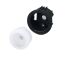 OKW Black, White Potentiometer Knob Round Shaft, B8733201