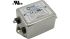 Filtr EMI, řada: RND 165, 250 V, 50Hz, Montáž na rám, Rychlé připojení, 20A, RND