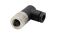 Cable connector, Female, M8, 4pins, Angl