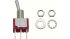 RND Toggle Switch, Panel Mount, On-On, 2CO, PCB Pin Terminal, 28 V dc, 125 V dc, 250 V dc
