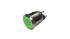 RND RND 210 Series Illuminated Vandal Proof Push Button Switch, (On)-Off, Panel Mount, 12mm Cutout, 1NO, Green LED, 36V