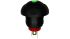 RND RND 210 Series Illuminated Push Button Switch, (On)-Off, Panel Mount, 13.6mm Cutout, Green LED, 32 V ac, 50 V dc,