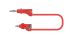 4 mm banana pin test lead, 1m, red