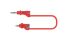 4 mm banana test leads, 500mm, red