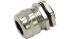 RND RND 465 Series Natural Nickel Plated Brass Cable Gland, M25 Thread, 11mm Min, 16mm Max, IP68