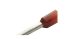 RND, RND 465 Insulated Bootlace Ferrule, 14mm Pin Length, 1.4mm Pin Diameter, Red