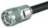 Huber+Suhner 11_N Series, Plug Cable Mount, IDC Circular Coaxial Connector, Crimp Termination, Straight Body