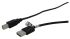 USB 2.0 cable 0.6m Black M/M