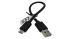 USB 2.0 micro-B OTG cable 0.2 m Black