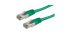 RND Cat6 Straight Male RJ45 to Straight Male RJ45 Ethernet Cable, SF/UTP, Green PVC Sheath, 500mm